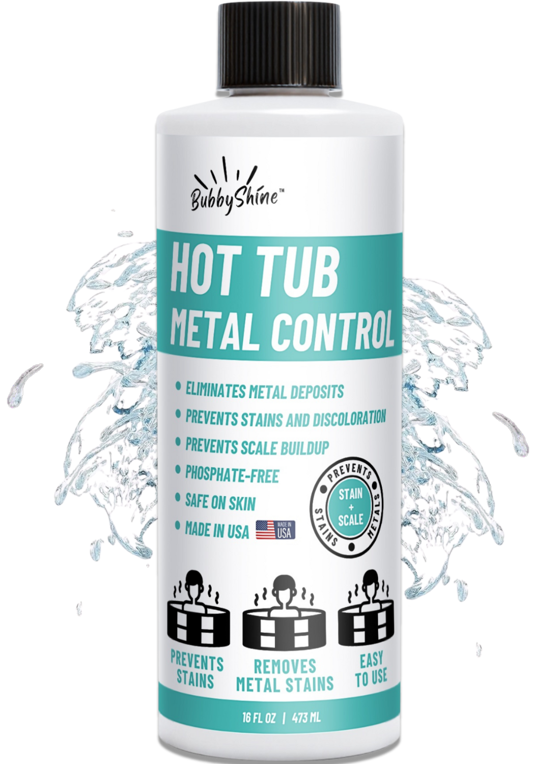 Hot Tub Metal Control 16 oz