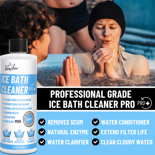 BubbyShine cold plunge and ice bath cleaner
