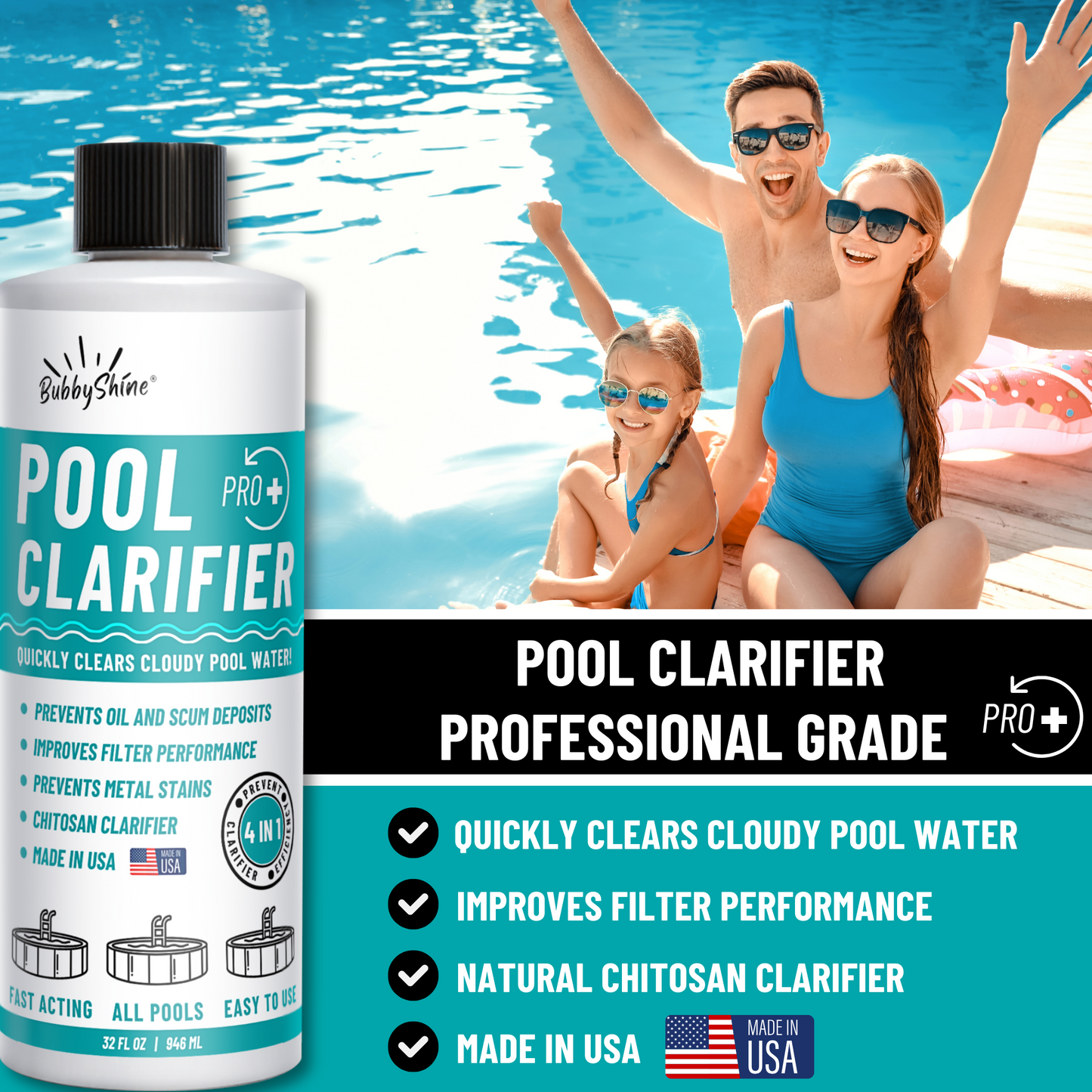 Pool Clarifier 32 oz