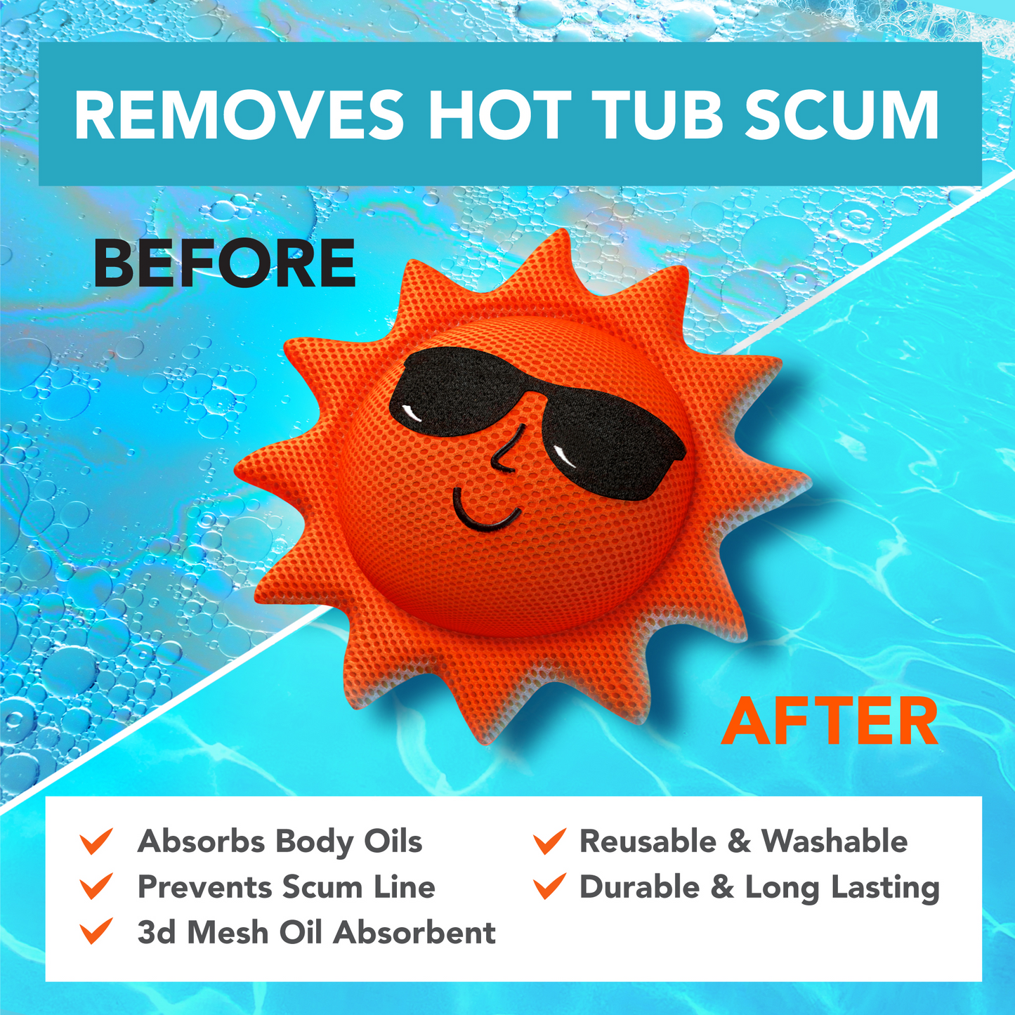 Hot Tub Scum Absorber Classic 1 Pack