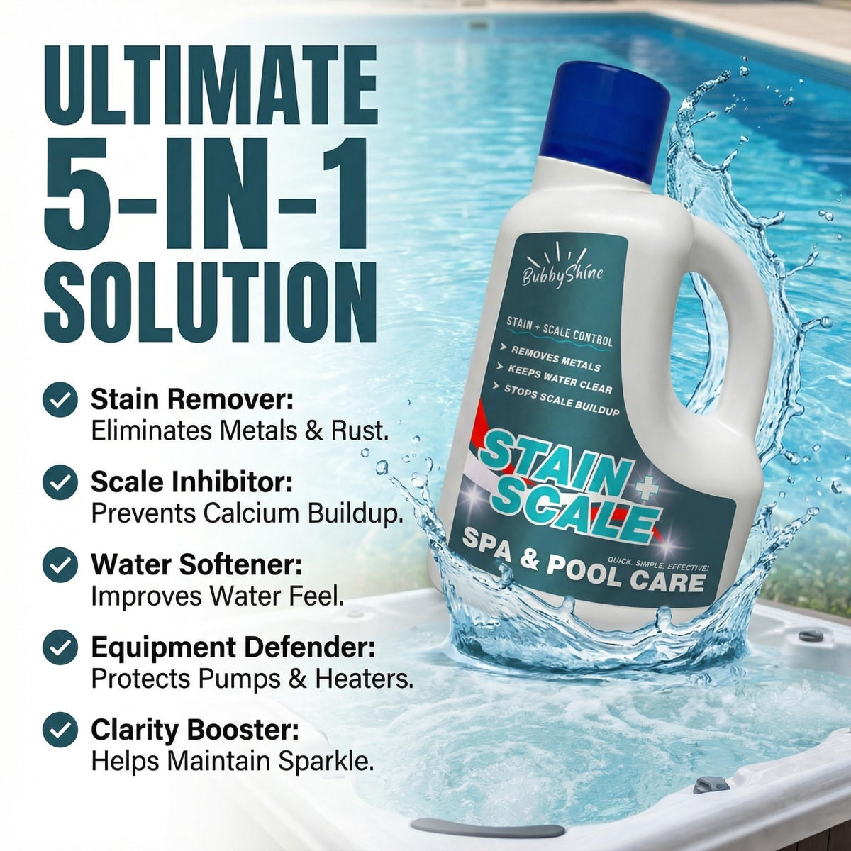 Pool & Spa Stain & Scale Control, 3 L - product detail 1