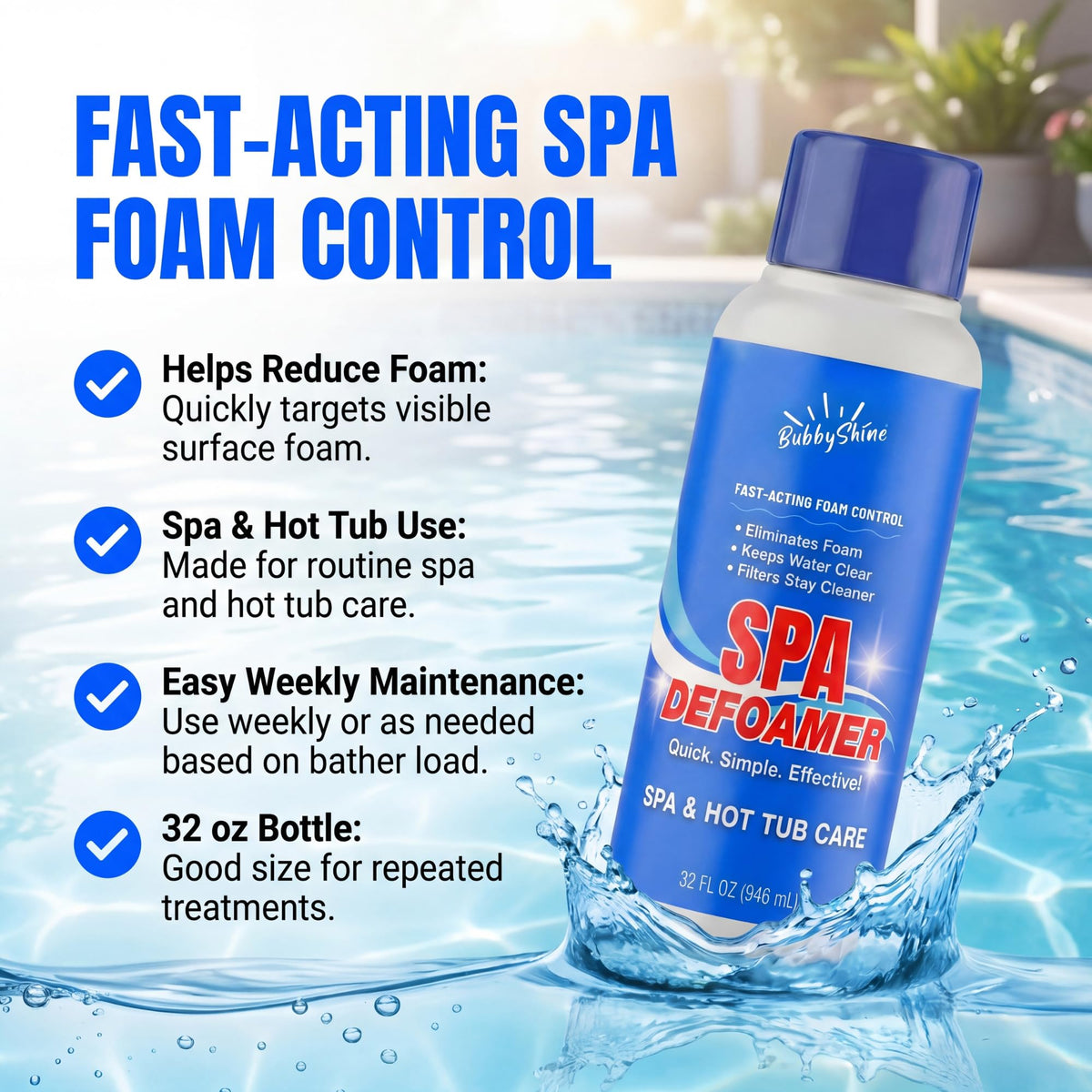 Spa Defoamer, 32 oz - product detail 1