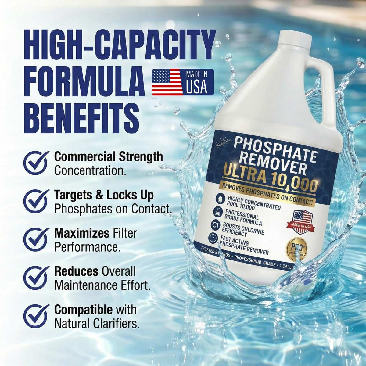 Pool Phosphate Remover Ultra 10000, 1 Gallon - product detail 1