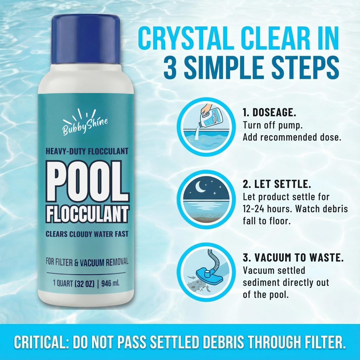 Pool Flocculant, 32 oz - product detail 3