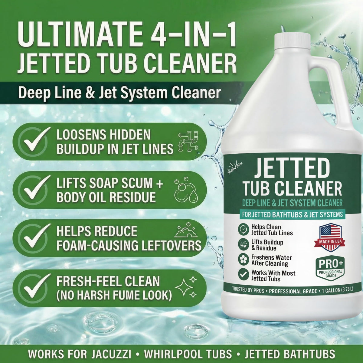 Jetted Tub Cleaner, 1 Gallon - product detail 1