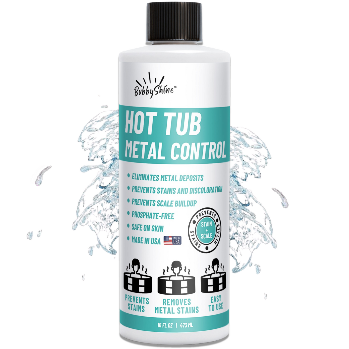 Hot Tub Metal Control 16 oz